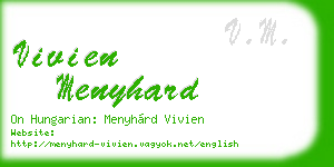 vivien menyhard business card