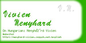 vivien menyhard business card